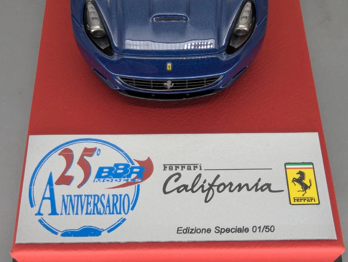 Modellautos 1:43 BBR Ferrari California 2008 Ltd 01/50 mit Vitrine + OVP