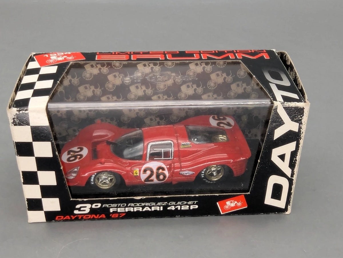 Modellautos 1:43 Brumm Ferrari 412P Coupe Daytona 1967 #26 mit OVP