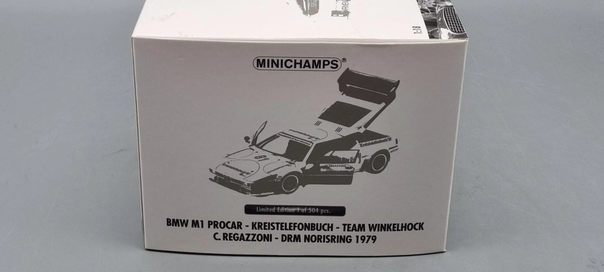 Modellautos 1:18 Minichamps 180 792991 BMW M1 Procar DRM Norisring 1979 OVP