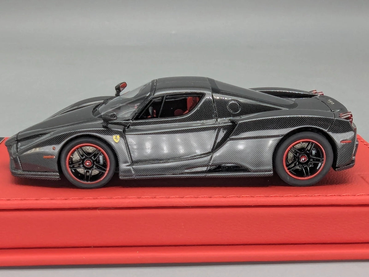 Modellautos 1:43 BBR Deluxe Ferrari Enzo Gloss Full Carbon Fibre Ltd 04/35 OVP