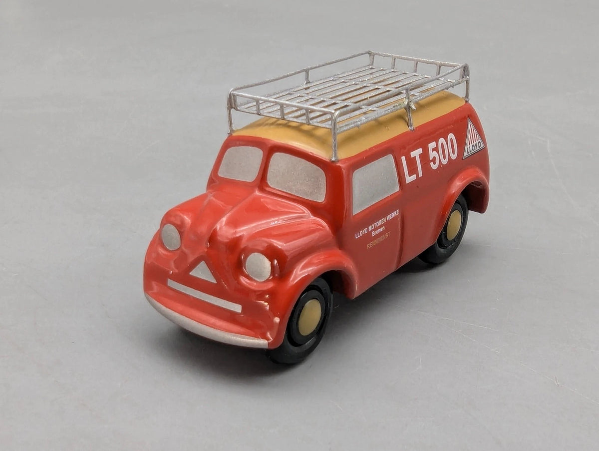 Modellautos 1:90 Schuco Piccolo Lloyd LT 500 Lloyd Renndienst mit OVP