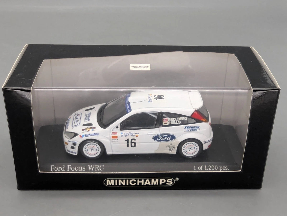 Modellautos 1:43 Minichamps Ford Focus WRC Rally Argentina 2000 #16 mit OVP