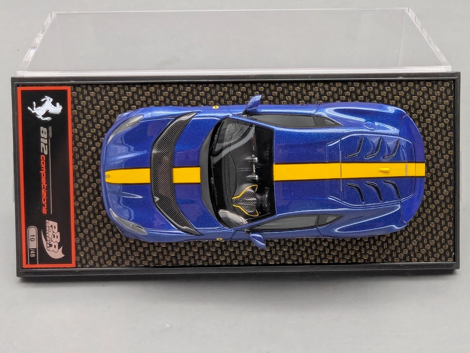 Modellautos 1:43 BBR Concept43 Ferrari 812 Competizione Blue TdF 10/48 mit OVP