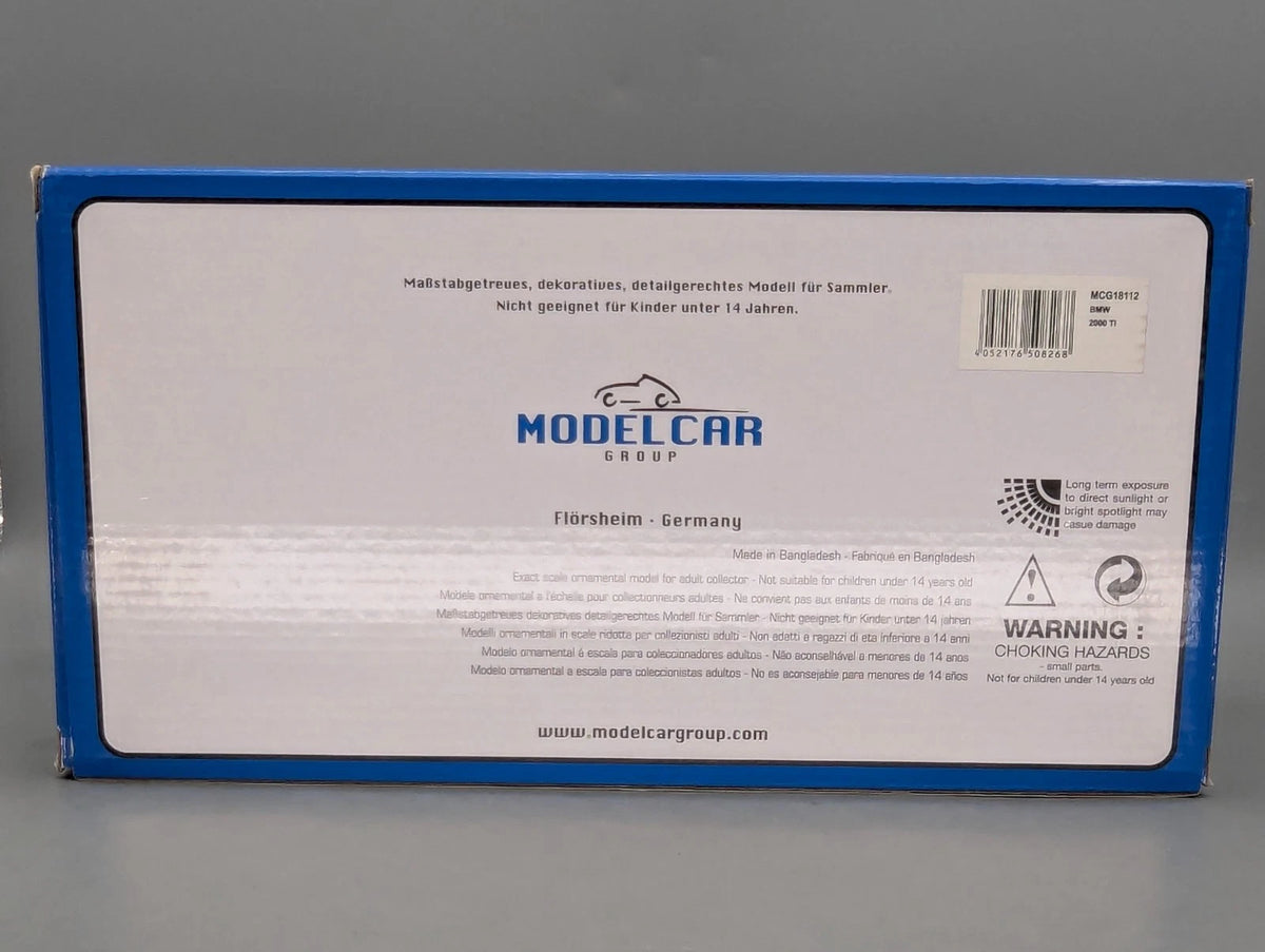 Modellautos 1:18 MCG Modelcar Group BMW 2000 Ti Grau mit OVP