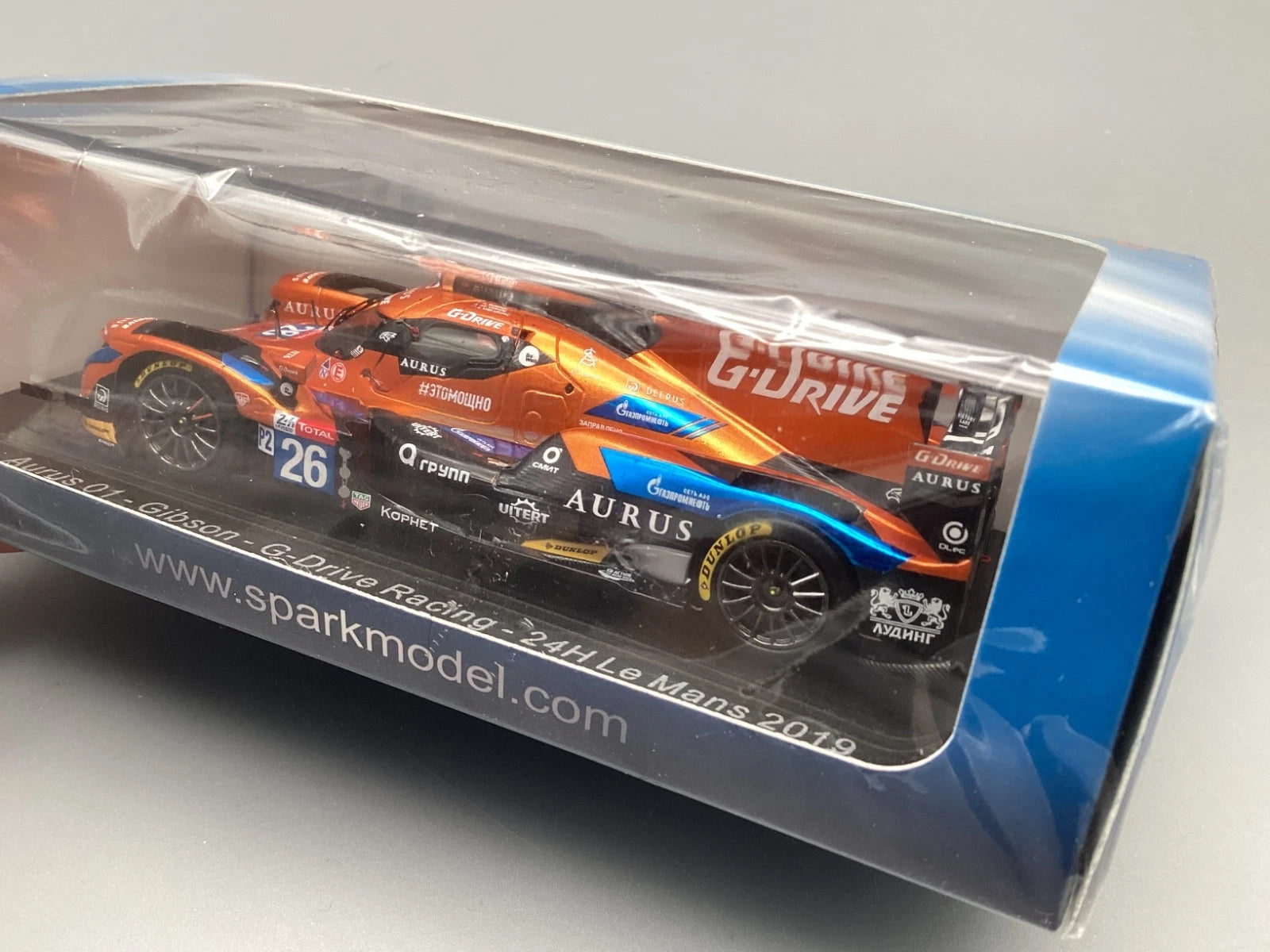 Modellautos 1:43 Spark Aurus 01 Gibson G-Drive LM 2019 #26 OVP ungeöffnet