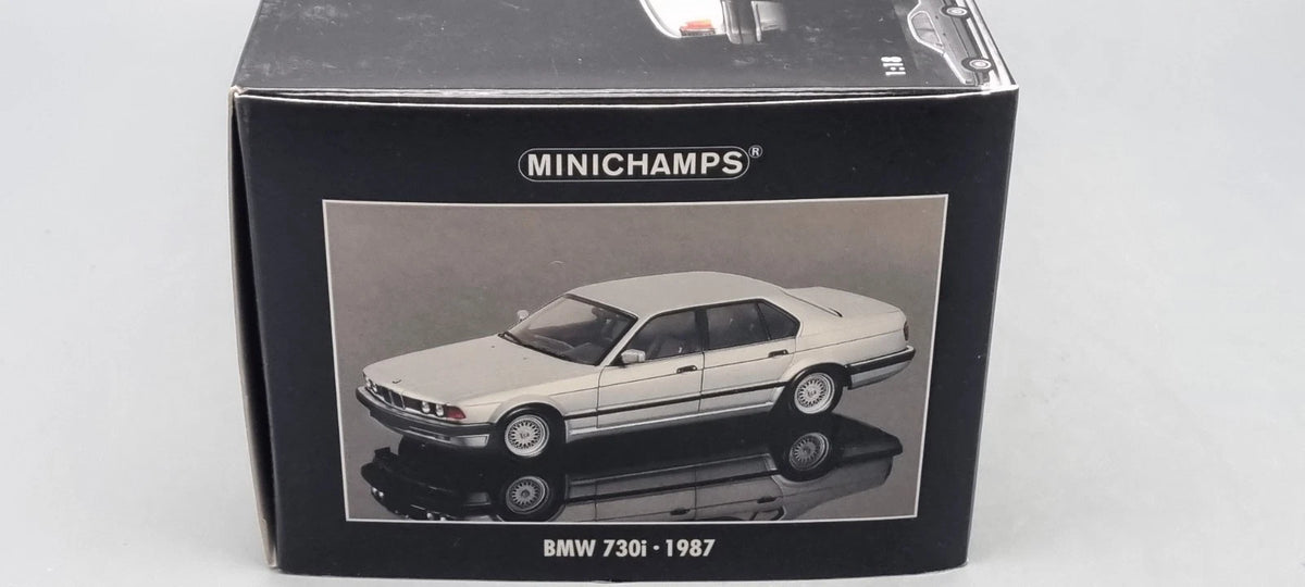 Modellautos 1:18 Minichamps 100 023000 BMW 730i 1987 silver OVP