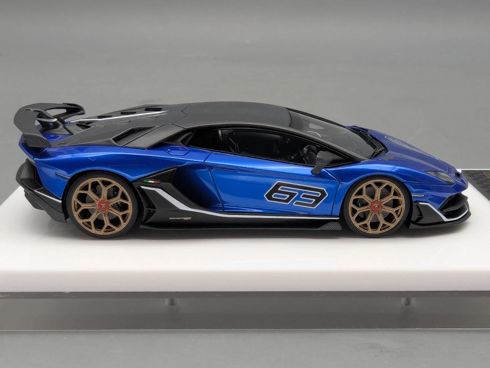 Eidolon Make Up 1:43 Lamborghini Aventador SVJ 63 2018 #63 Blu Ltd 57/63 OVP