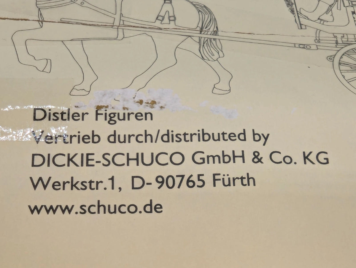 Zinnfiguren Set 1:24 Distler Schuco 873 0025 Hochzeitskutsche mit OVP