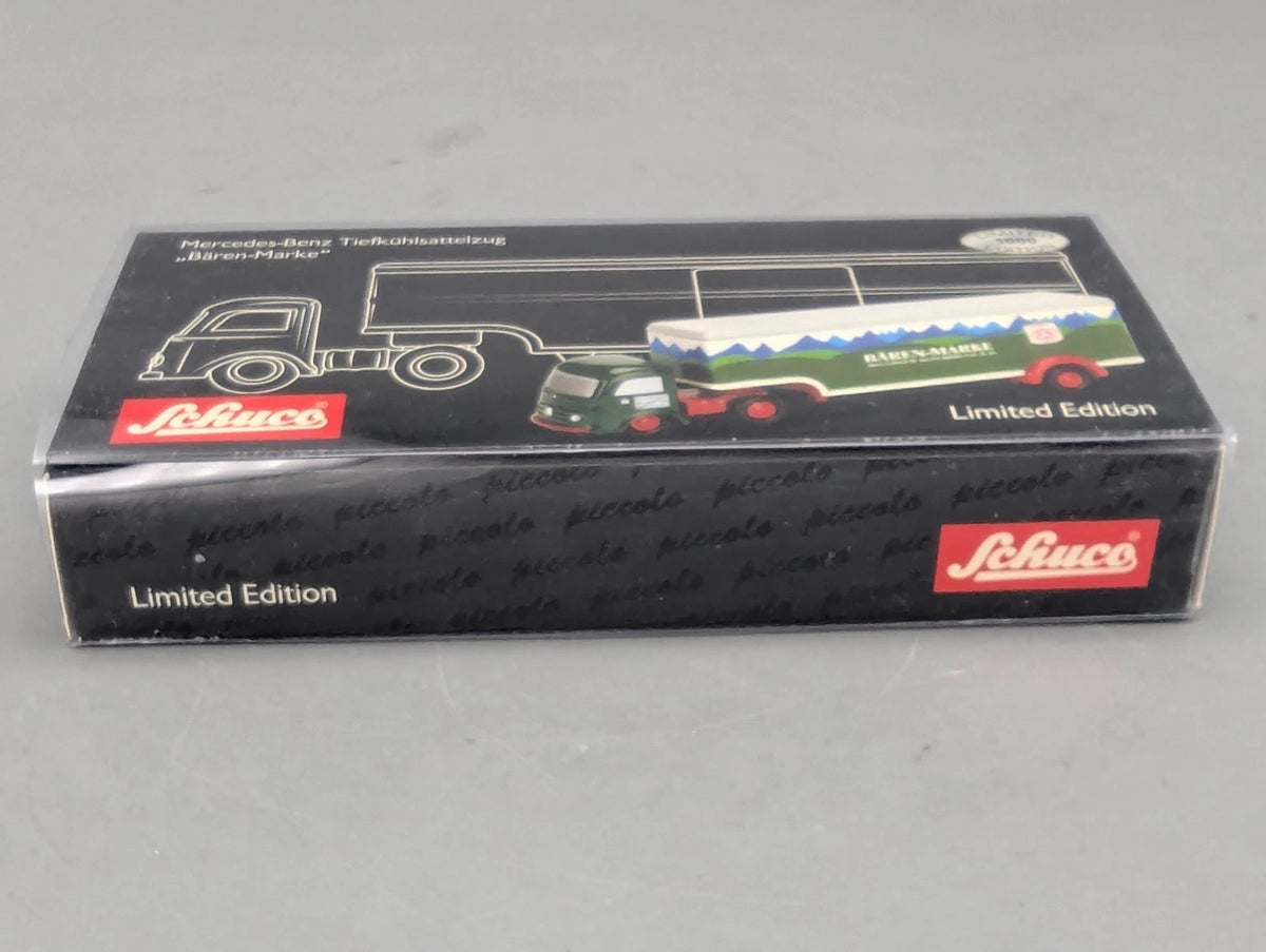 LKW Modell 1:90 Schuco Piccolo Mercedes-Benz Tiefkühlsattelzug Bären-Marke OVP