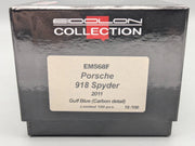 Eidolon Make Up 1:43 Porsche 918 Spyder 2011 Gulf Blue Ltd 19/100 mit OVP