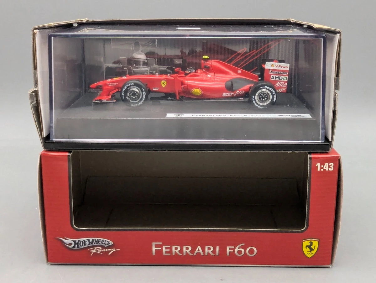 Modellautos 1:43 Hot Wheels Racing Ferrari F60 #4 Kimi Raikkönen mit OVP