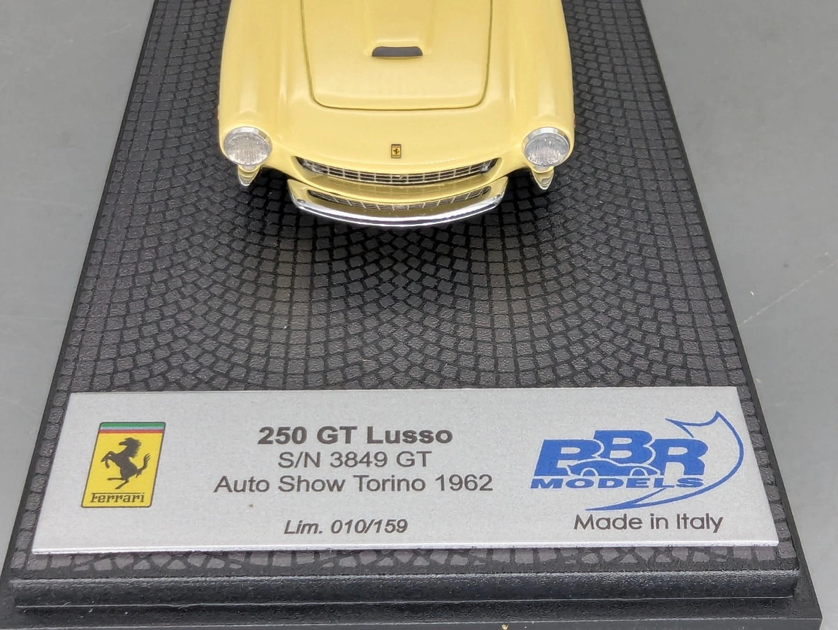 Modellautos 1:43 BBR Ferrari 250 GT S/N 4335 Ltd 010/159 Sun Yellow mit OVP