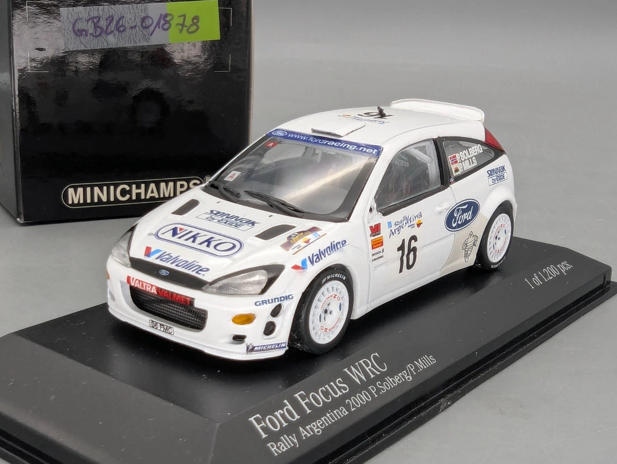 Modellautos 1:43 Minichamps Ford Focus WRC Rally Argentina 2000 #16 mit OVP