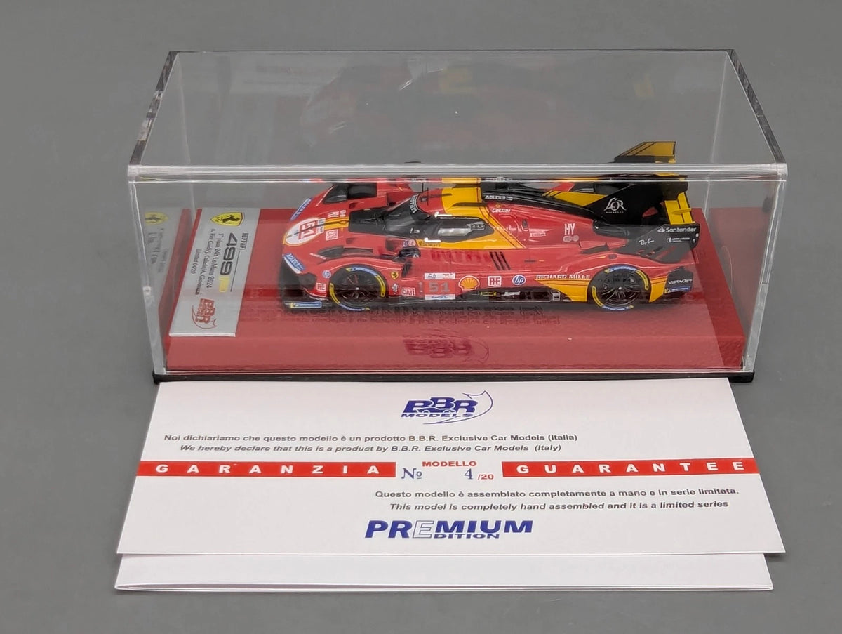 Modellautos 1:43 BBR  Concept43 Ferrari 499P 24h Le Mans 2024 Ltd 04/20 #51 OVP