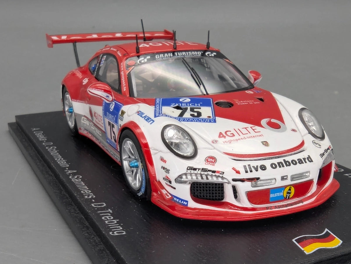 Modellautos 1:43 Spark SG203 Porsche 911 GT3 Cup 24H Nürburgring 2015 #75 OVP
