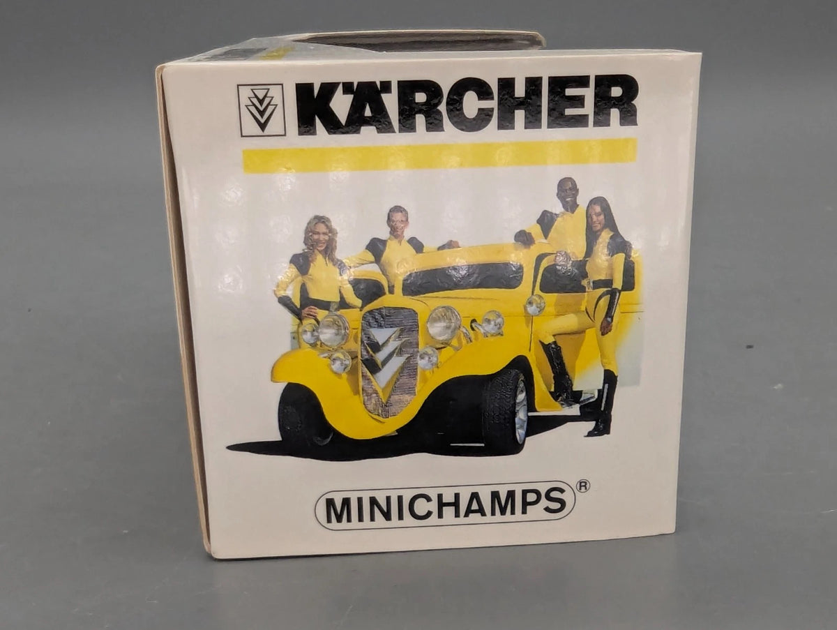 Modellautos 1:43 Minichamps Hot Rod Kärcher Yellow Car TV-Campaign mit OVP
