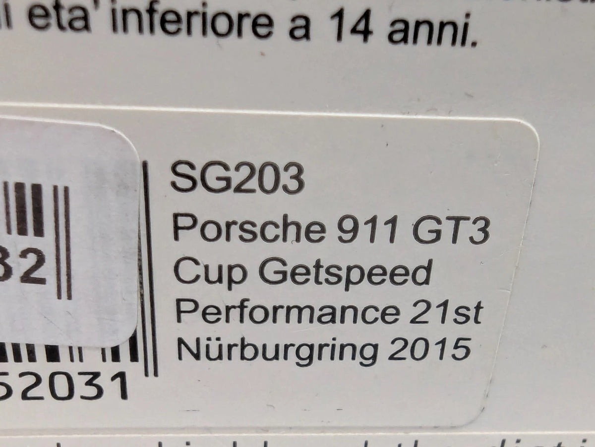 Modellautos 1:43 Spark SG203 Porsche 911 GT3 Cup 24H Nürburgring 2015 #75 OVP