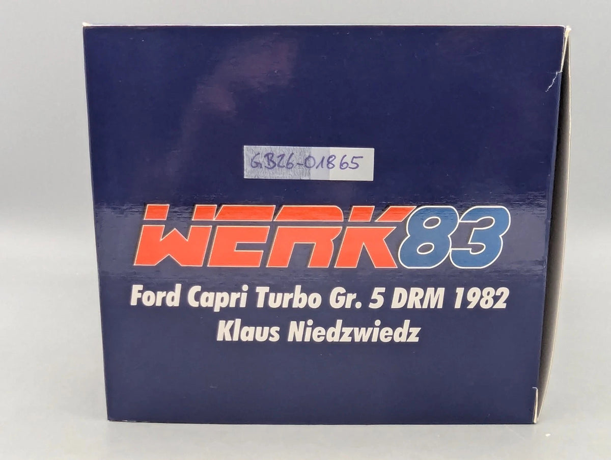 Modellautos 1:18 Werk83 Ford Capri Turbo Gr.5  DRM 1982 #3 K. Niedzwiedz OVP