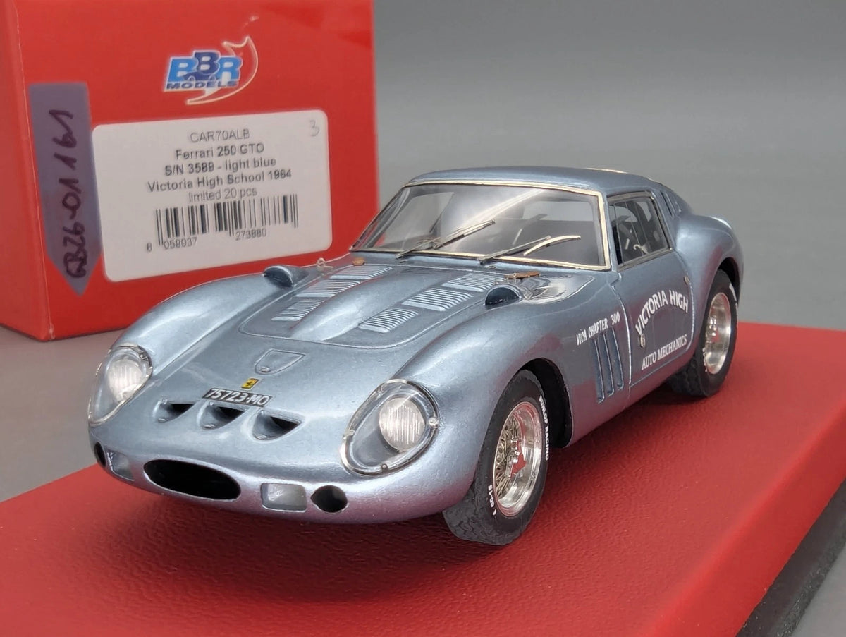 Modellautos 1:43 BBR Ferrari 250 GTO Victoria High School 1964 Ltd 03/20 mit OVP