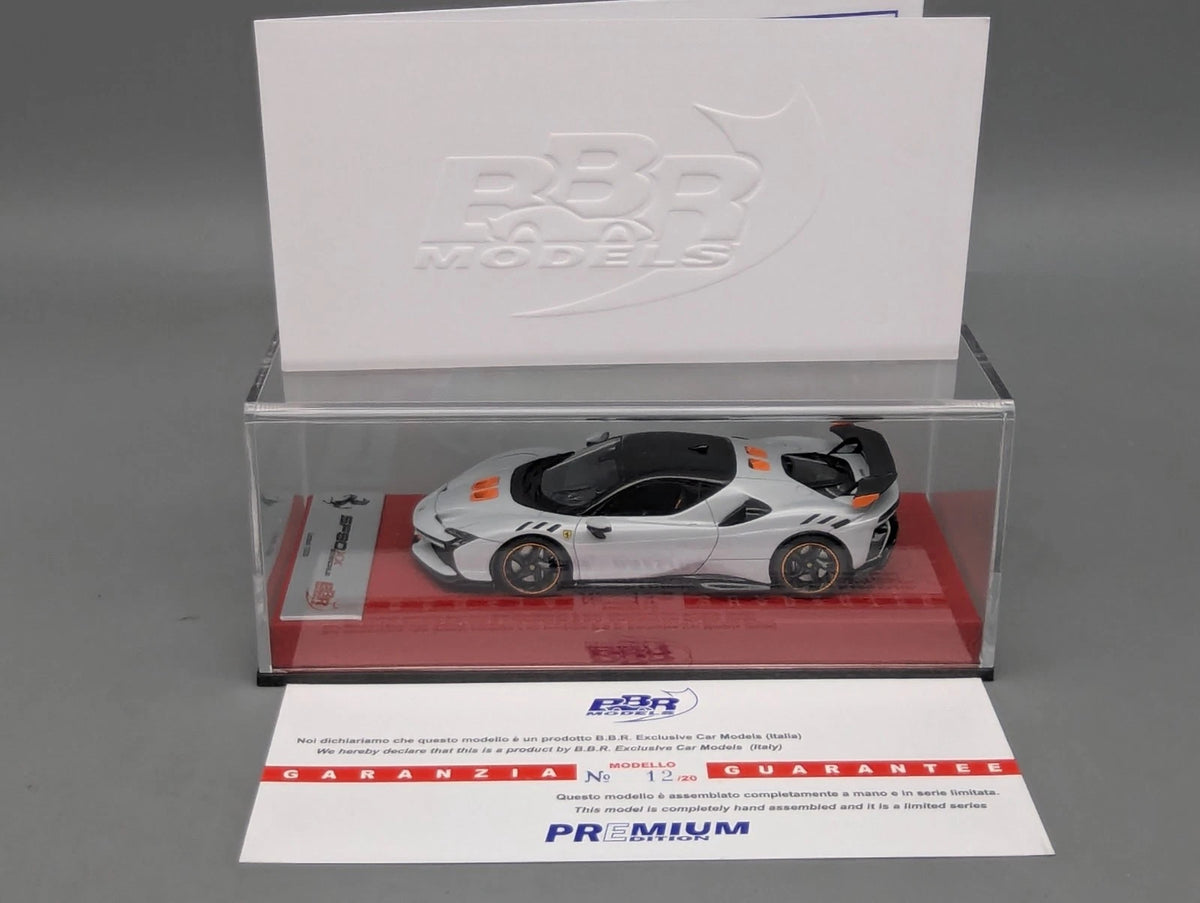 Modellautos 1:43 BBR Concept43 Ferrari SF90 XX Stradale Ltd 12/20 Weiß mit OVP