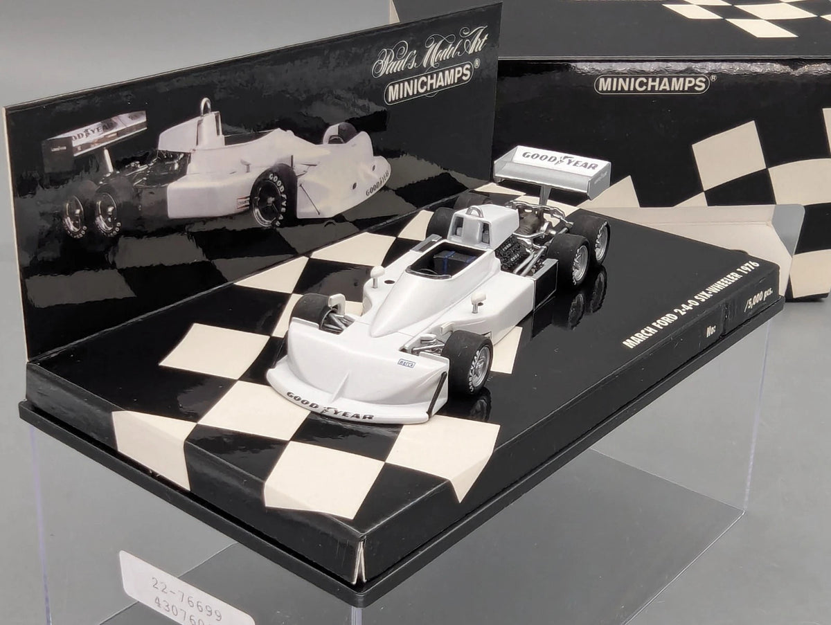 Modellautos 1:43 Minichamps March ford 2-4-0 Six-Wheeler 1976 mit OVP