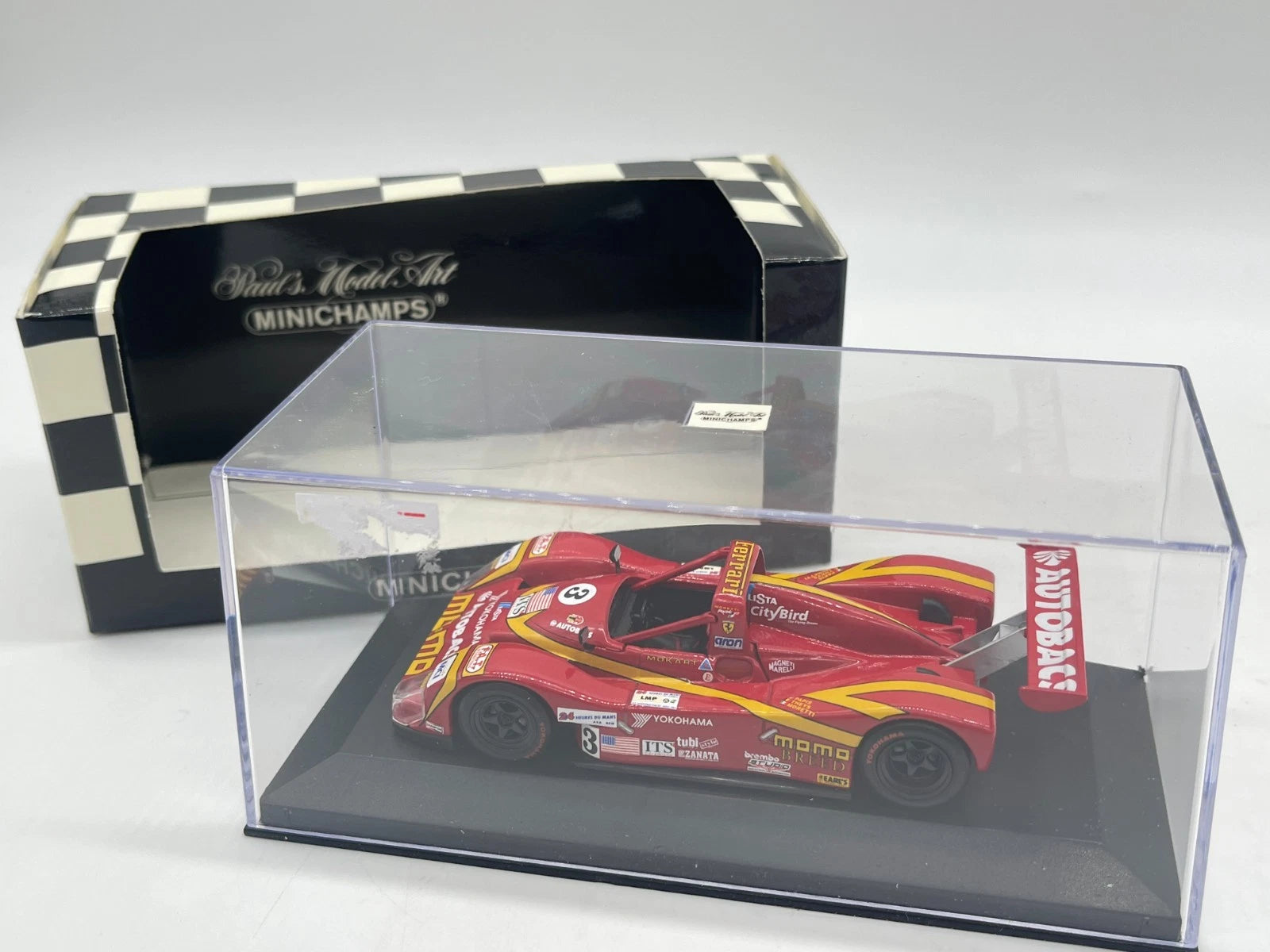 Modellautos 1:43 Minichamps Ferrari 333 SP Le Mans 1998 #3 mit OVP