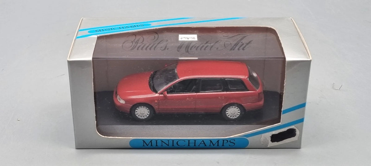 Modellautos 1:43 Minichamps Audi A4 Avant 1995 rot metallic OVP