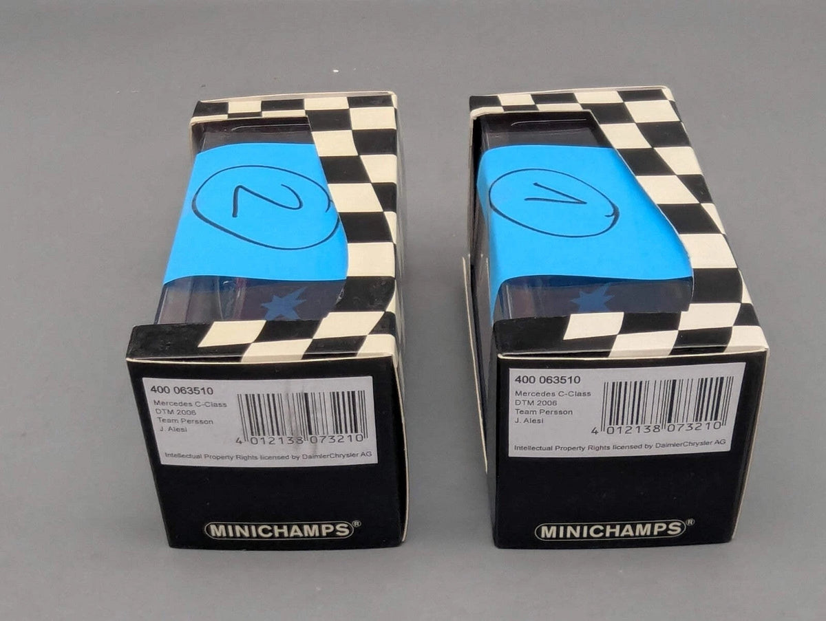 Modellautos 1:43 Minichamps Mercedes Benz C-Klasse DTM 2006 #10 J. Alesi mit OVP