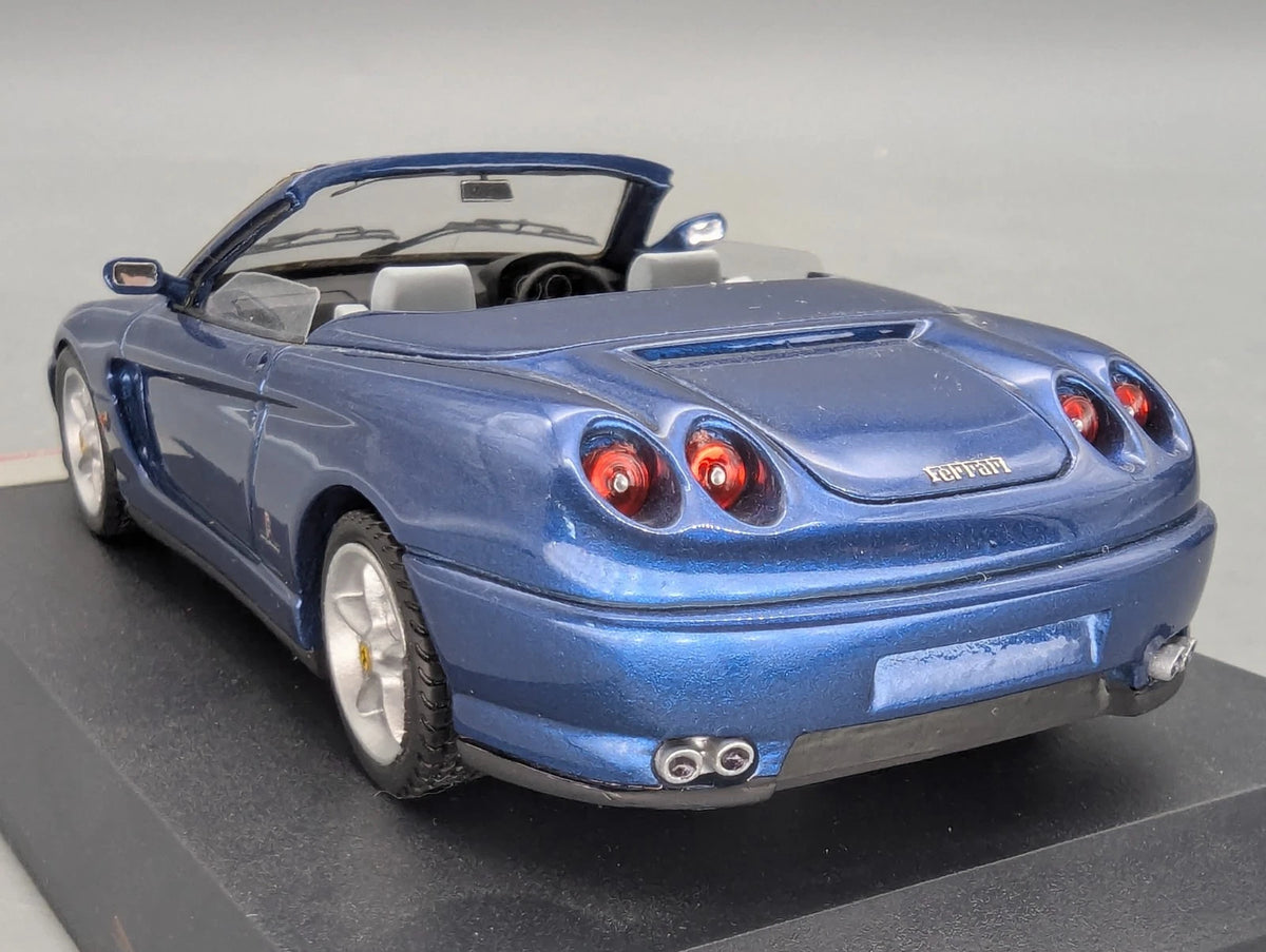 Modellautos 1:43 BBR Ferrari 456 Venice Cabrio Sultan of Brunei Blau Met mit OVP