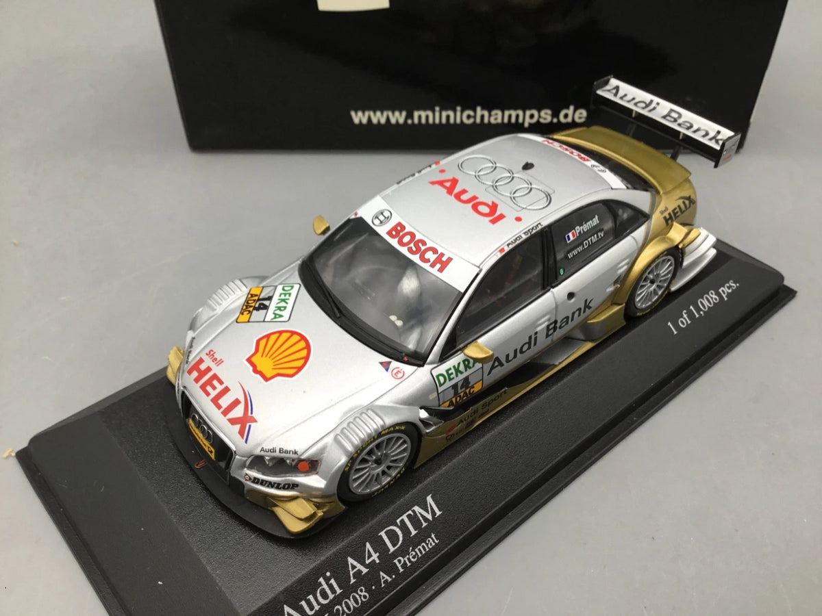 Modellautos 1:43 Minichamps Audi A4 DTM 2008 A. Premat #14 mit OVP