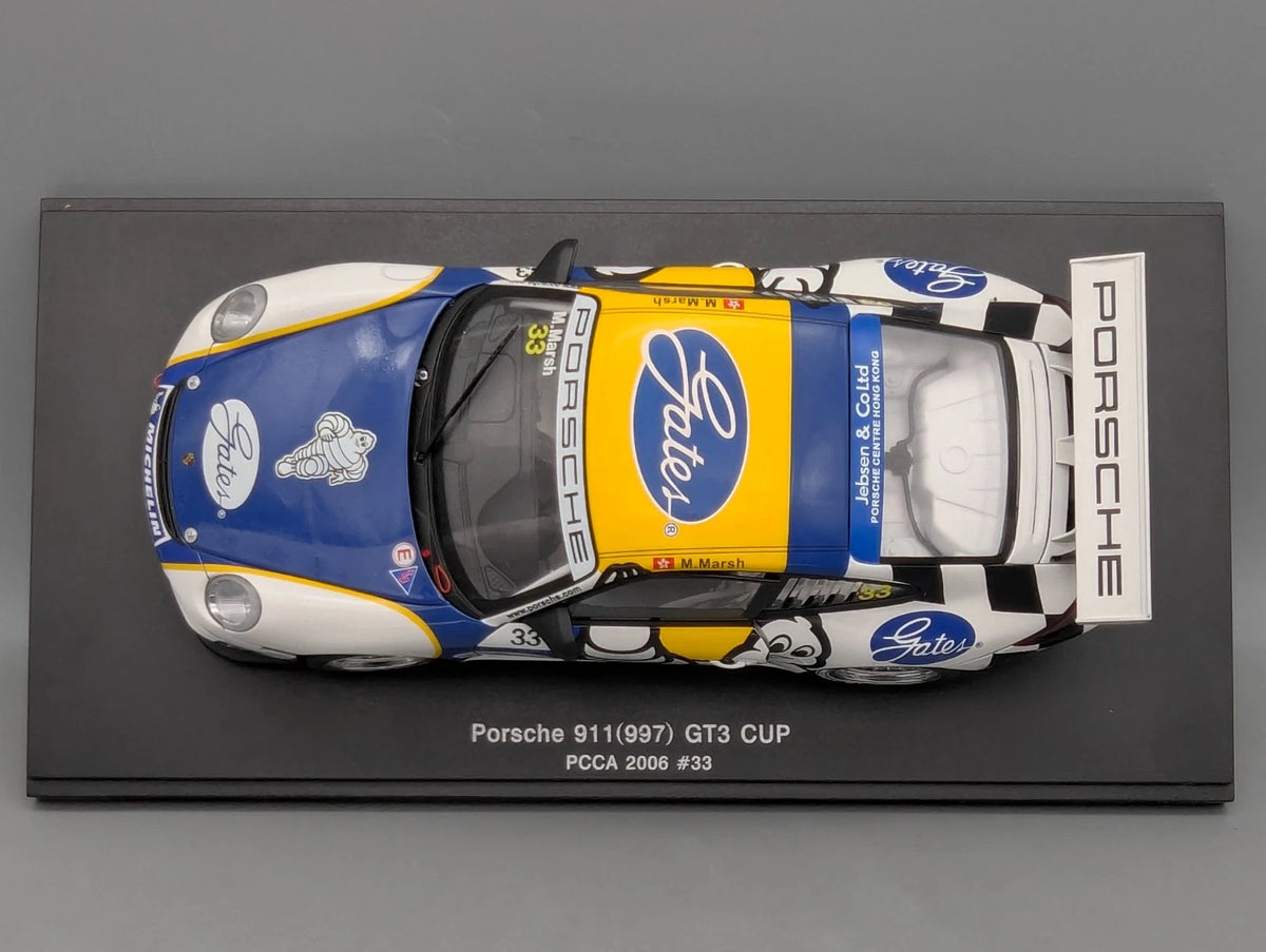 Modellautos 1:18 Autoart 80685 Porsche 911 (997) GT3 Cup PCCA 2006 #33 mit OVP