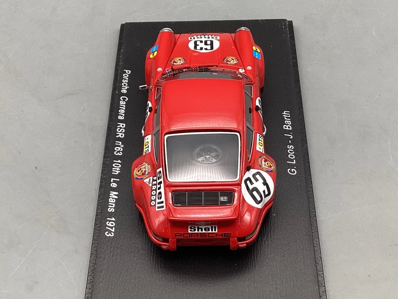 Modellautos 1:43 Spark Porsche Carrera RSR Le Mans 1973 #63 mit OVP