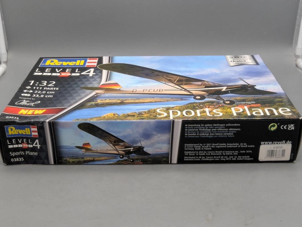 Flugzeug Modell Bausatz 1:32 Revell 03835 Sports Plane mit Farben mit OVP