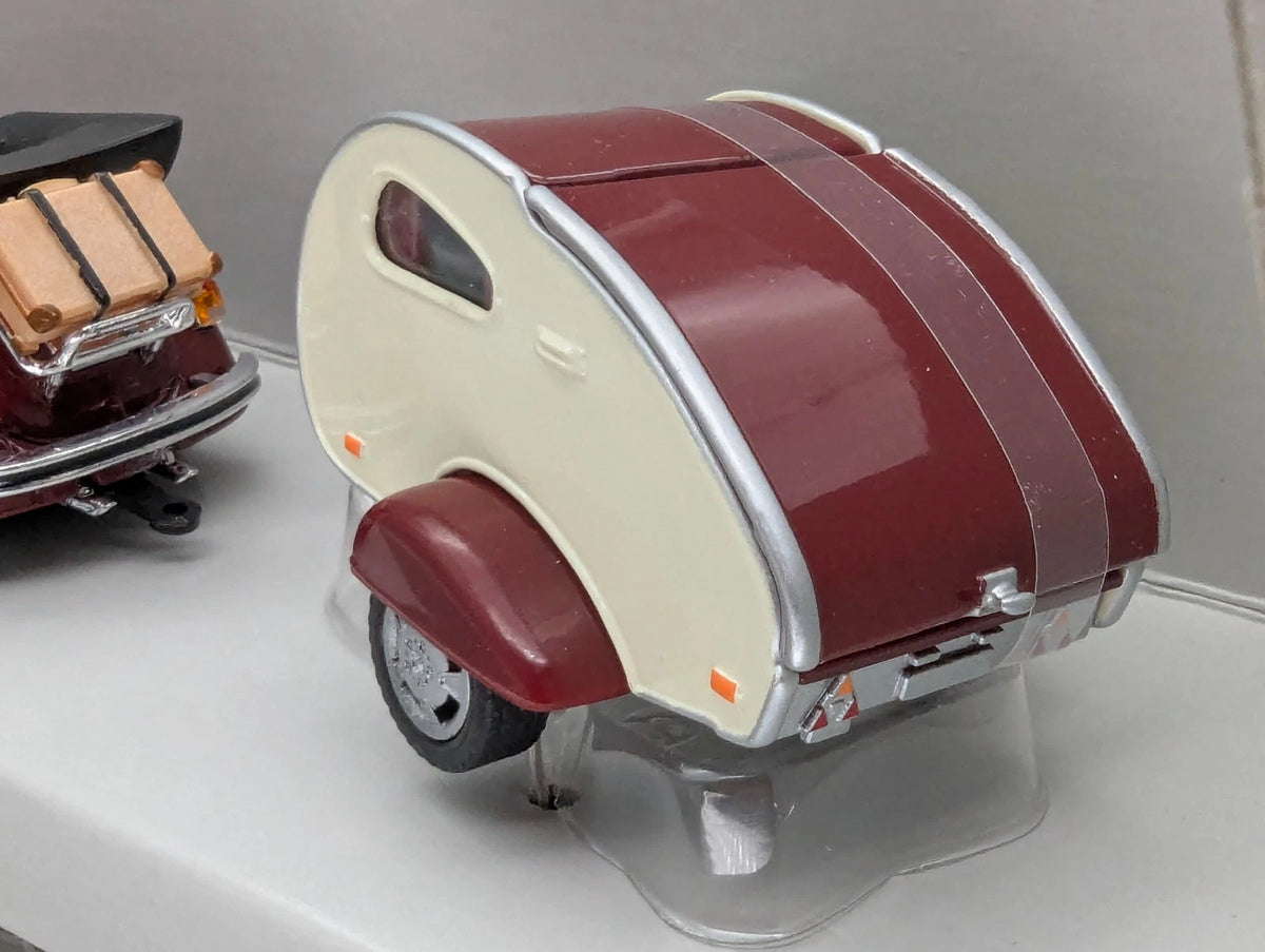 Modellautos 1:72 Schuco VW Käfer Cabrio mit Wohn Anhänger 2-tlg Set Dealer OVP