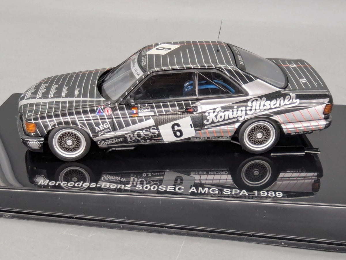 Modellautos 1:43 AUTOart Mercedes Benz 500SEC AMG Spa 1989 #6 Ludwig u. A. OVP