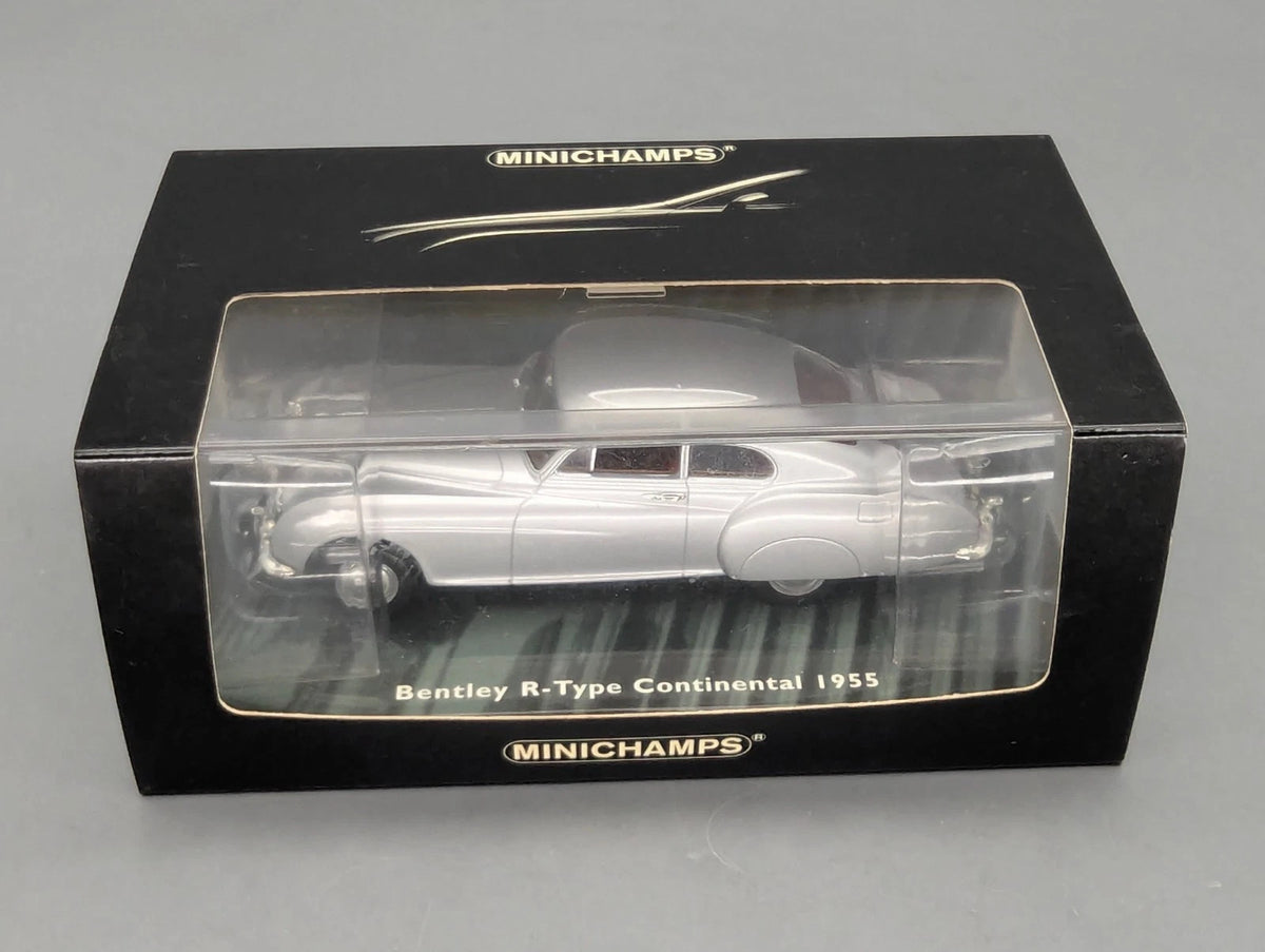 Modellautos 1:43 Minichamps Bentley R-Type Continental 1955 Silber mit OVP