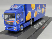 Lkw Modell 1:87 Herpa Extra Edition 6 MAN Krone De Beukelaer Prinzen mit Vitrine