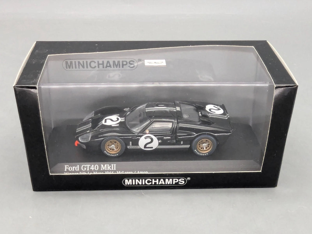 Modellautos 1:43 Minichamps Ford GT40 MkII Winner 24h Le Mans 1966 #2 mit OVP