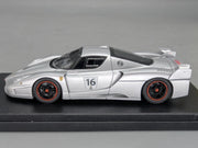 Modellautos 1:43 BBR Ferrari FXX  2006 Silber #16 Ltd 04/10 mit Vitrine und OVP