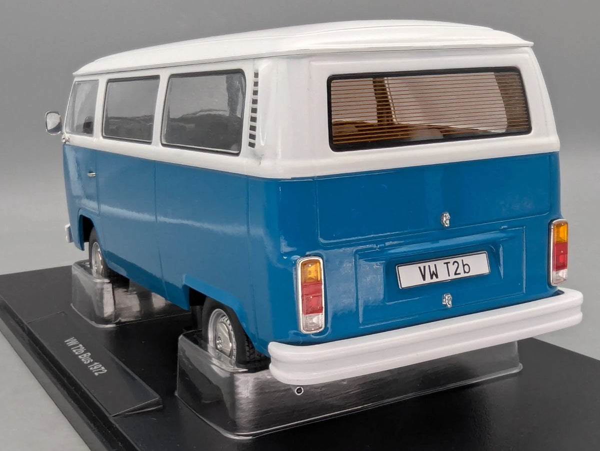 Modellautos 1:18 KK-Scale Volkswagen VW T2b Bus Türkisblau Weiß mit OVP