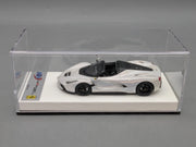 Modellautos 1:43 BBR Ferrari LaFerrari Aperta Weiß Ltd 01/24 mit Vitrine + OVP