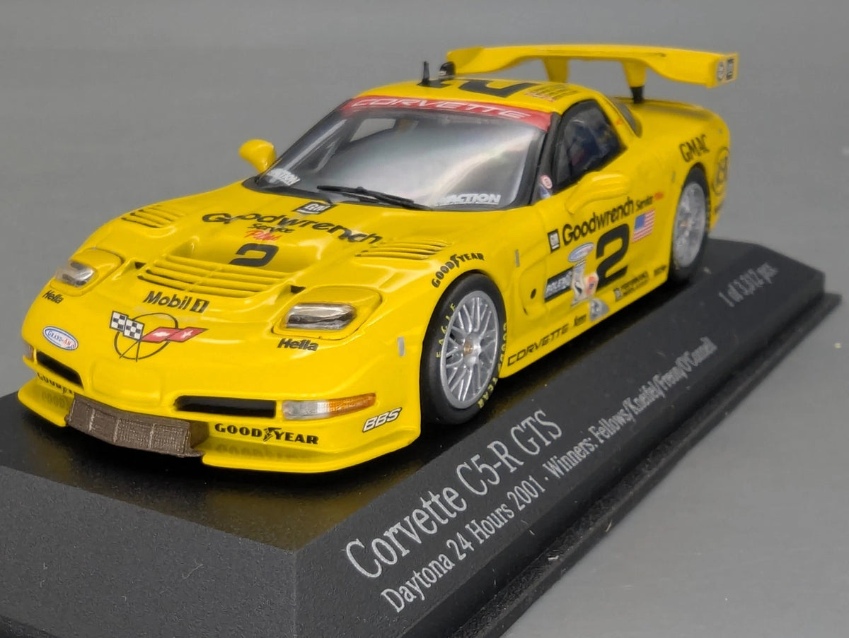 Modellautos 1:43 Action Chevrolet Corvette C5-R GTS 24h Daytona 2001 #2 mit OVP