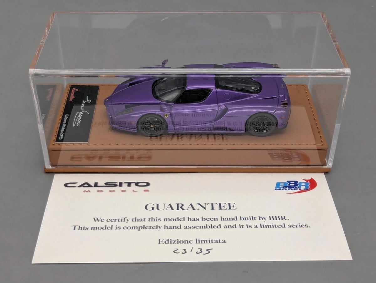 Modellautos 1:43 BBR Executive Calsito Ferrari Enzo Mica Violet Gl Ltd 23/35 OVP