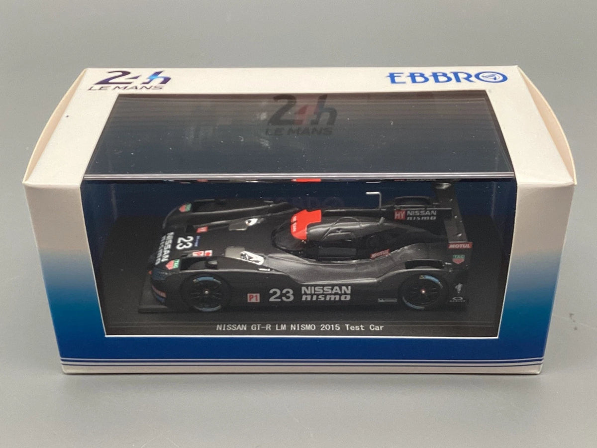 Modellautos 1:43 Ebbro Nissan GT-R LM Nismo 2015 Test Car #23 mit OVP