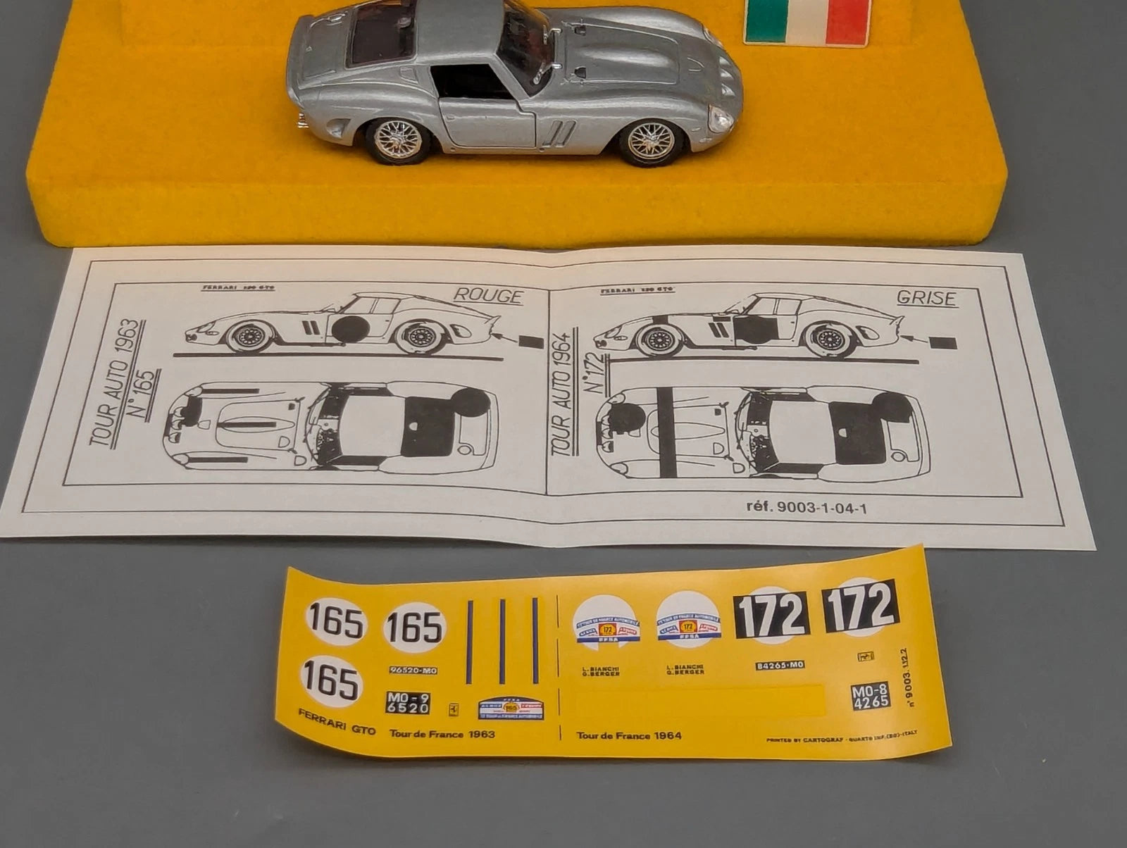 Modellautos 1:43 Solido Ferrari GTO TdF 1963 1964 2-tlg Set #165 #172 mit OVP