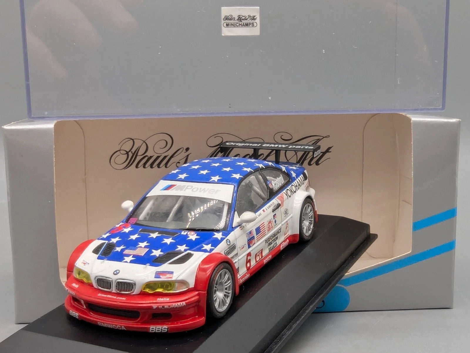 Modellautos  1:43 Minichamps BMW M3 GTR Winner ALMS 2001 #6 Stuck Said E46 OVP