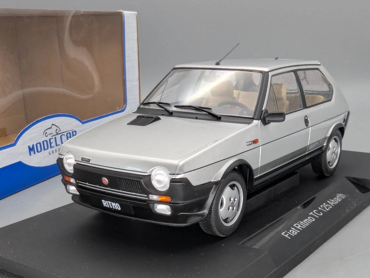 Modellautos 1:18 MCG Modelcar Group Fiat Ritmo TC 125 Abarth 2000 Silber mit OVP