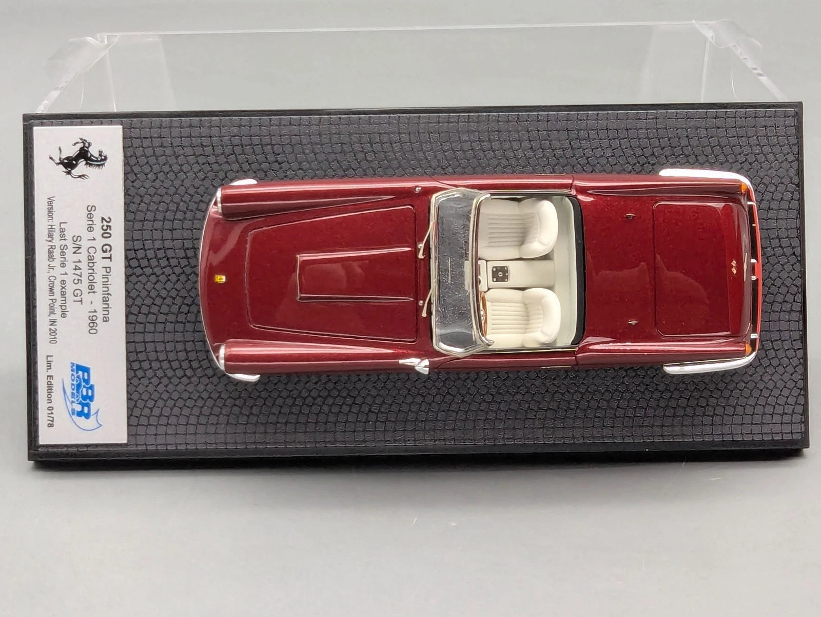 Modellautos 1:43 BBR Ferrari 250 GT Pininfarina Serie 1 Cabrio Ltd 01/78 OVP