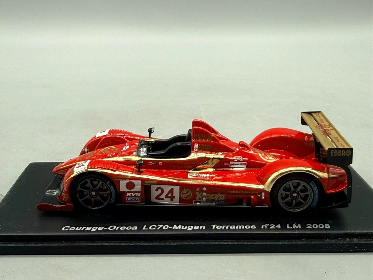Modellautos 1:43 Spark Courage-Oreca LC70-Mugan Terramos #24 LM 2008 mit OVP