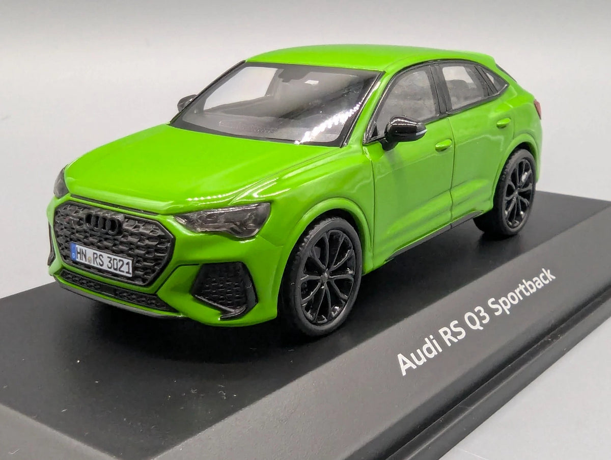 Modellautos 1:43 Minichamps Audi RS Q3 Sportback Kyalami-Grün mit Dealer OVP